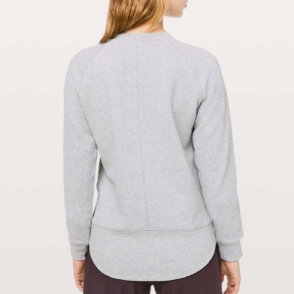 Lululemon Catch A Moment CrewHeathered Core Light Grey - Picture 2 of 7